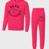 black on hot pink