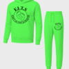 black on light green