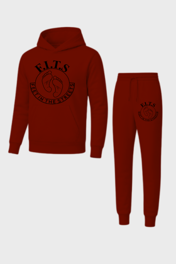 black on maroon