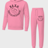 black on pink