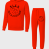 black on red