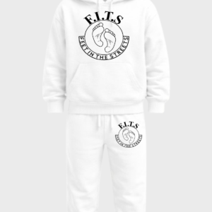 black on white