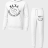 black on white