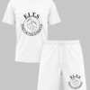 black on white short