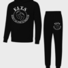 white on black
