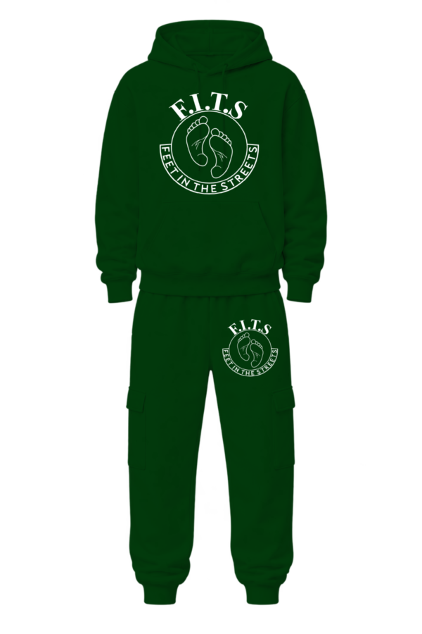 white on dark green