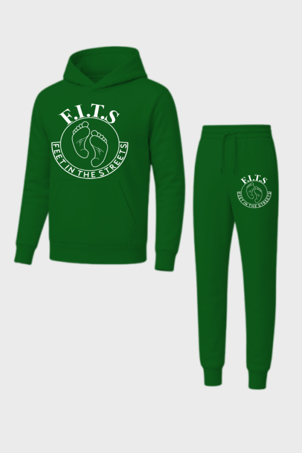 white on dark green