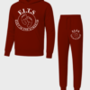 white on maroon