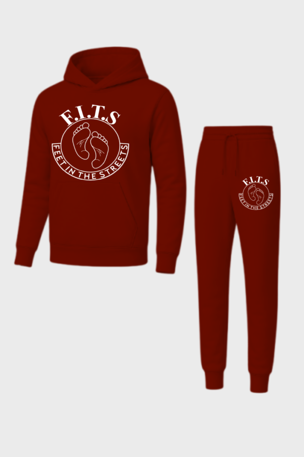 white on maroon