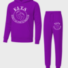 white on purple