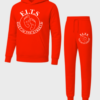 white on red